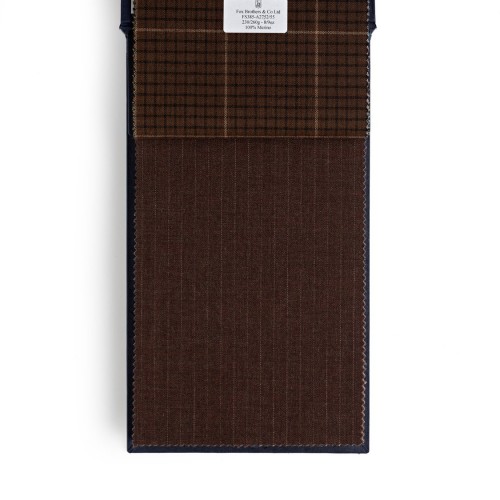 Golden Fox Narrow Brown Pinstripe